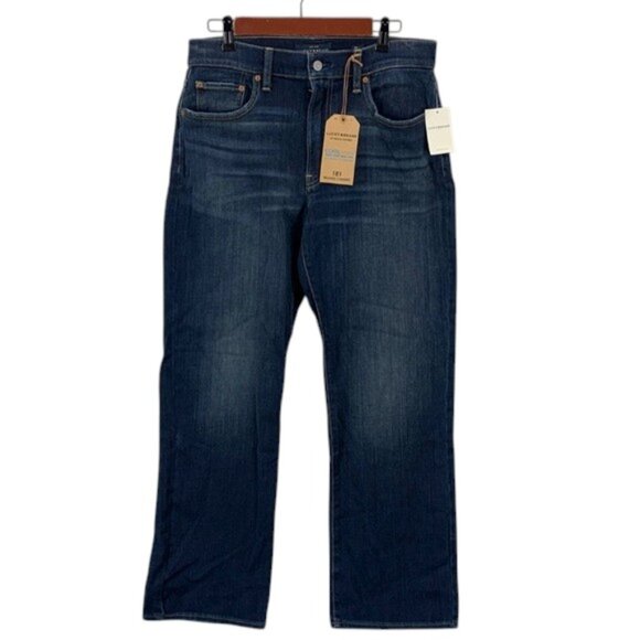 Lucky Brand 181 Relaxed Straight Jeans Men’s 32x30 Blue Denim Classic Fit NWT - Picture 1 of 15
